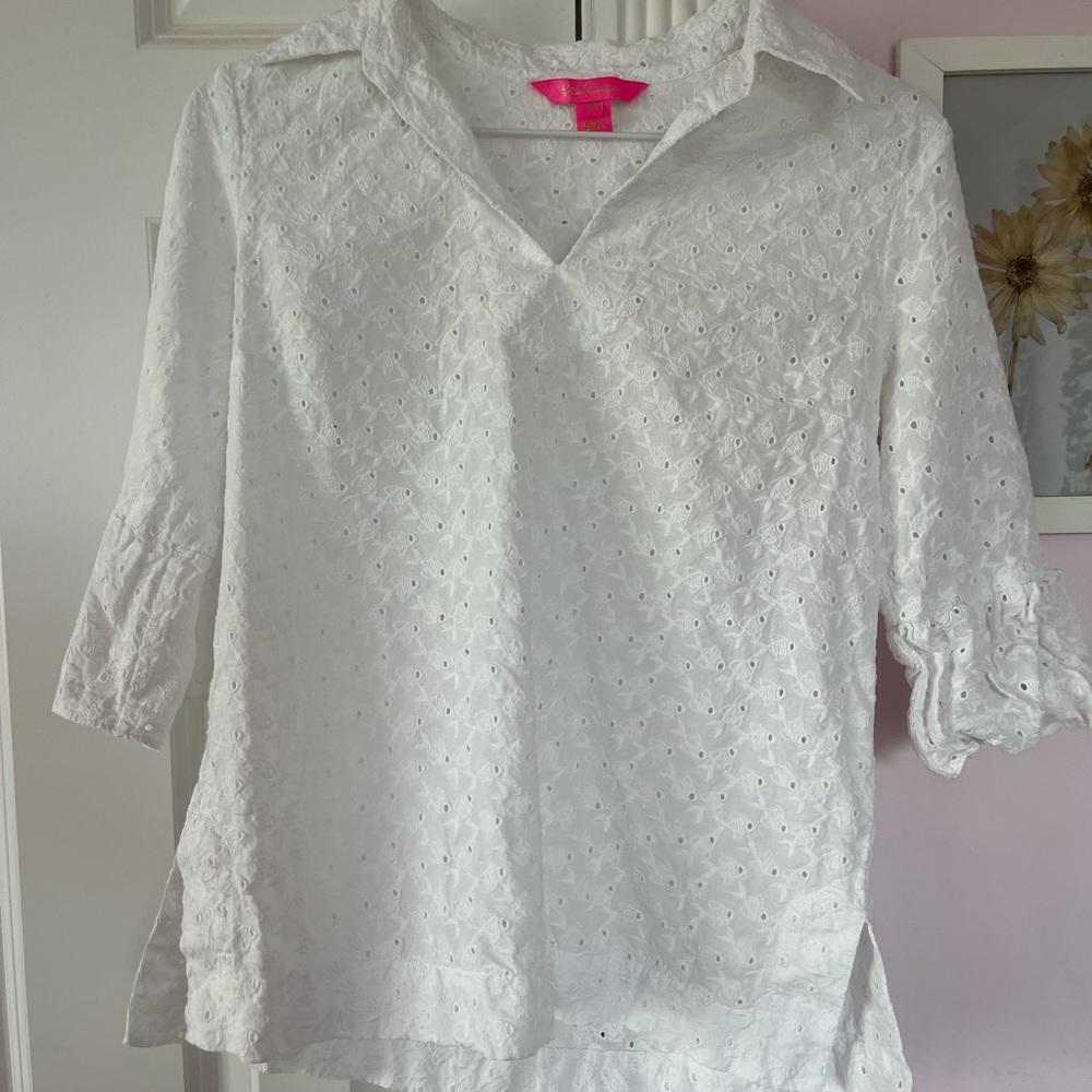 Lily Pulitzer White Blouse